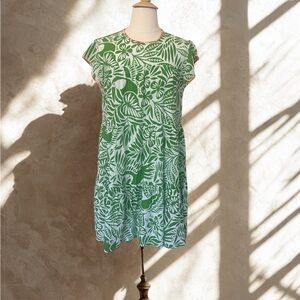 Uncle Frank Leafy Green Mini Dress